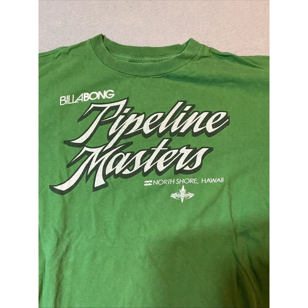 Billabong Pipeline Masters 2008 North Shore Hawaii T-Shirt Mens Large Surf Tee - Picture 2 of 8